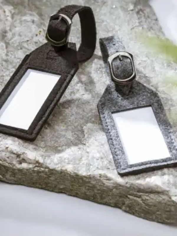 PORTA ETICHETTA PER VALIGIA ANNA IN FELTRO R-PET